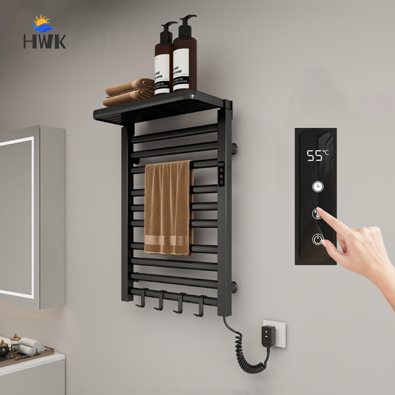 Towel Warmer Electric - Badkamer Elektrisch verwarmd handdoekenrek met plank