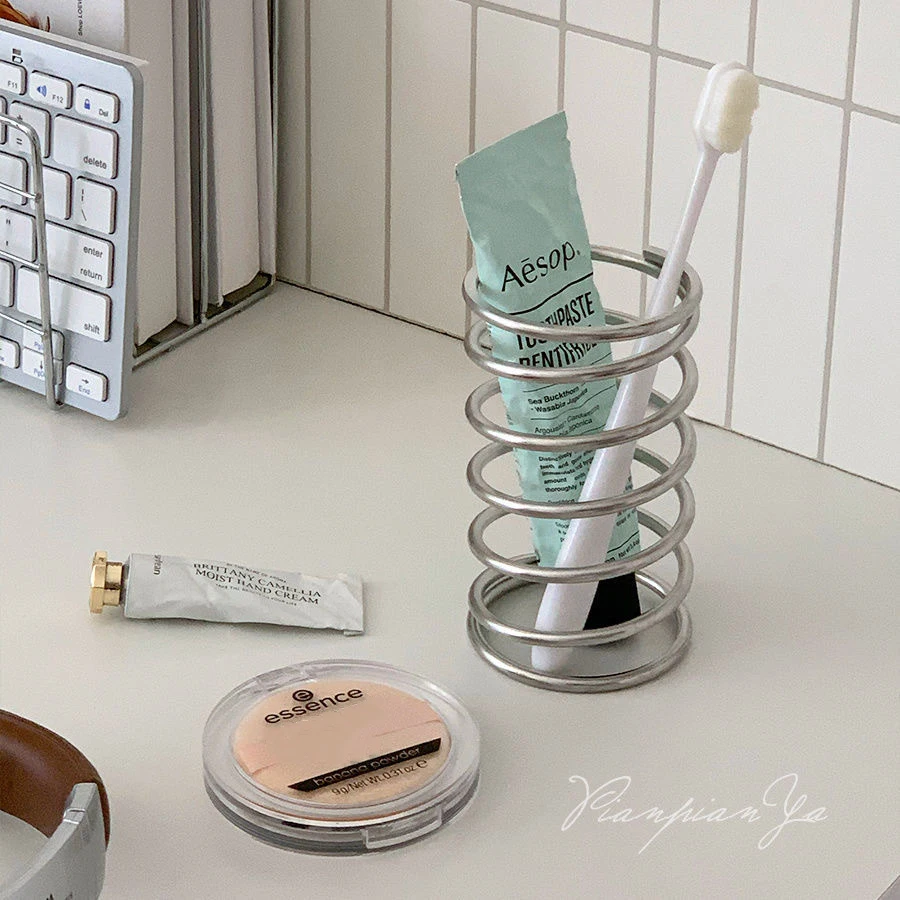 Tiny Home Bathroom Kit - Tandenborstelhouder van roestvrij staal, metalen badkameraccessoires