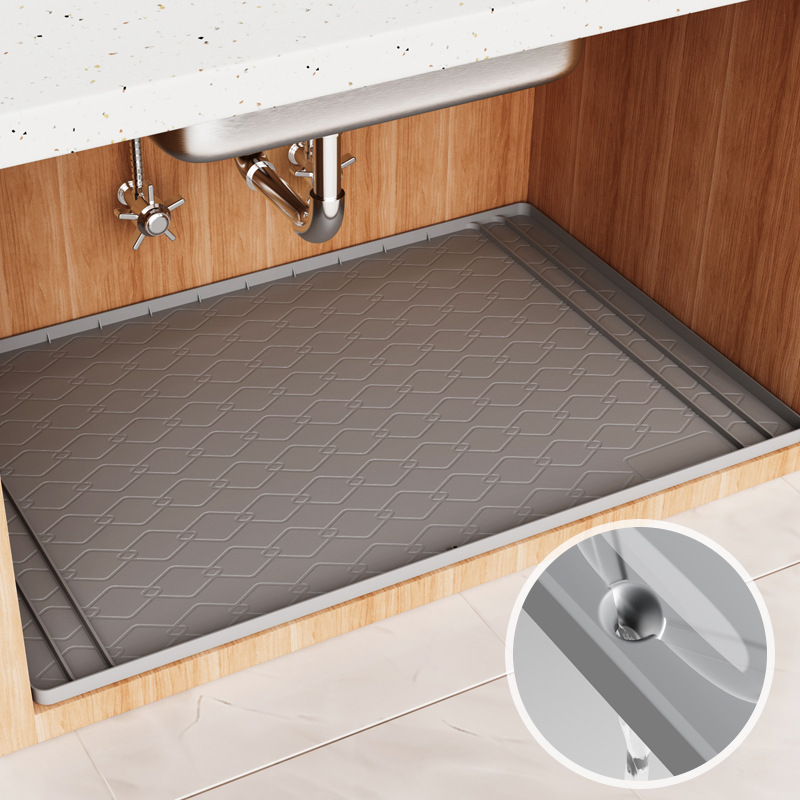 Home Essentials Bathroom Cabinet - Siliconen onder gootsteenmat Keukenbenodigdheden Gadgets, Plankvoering