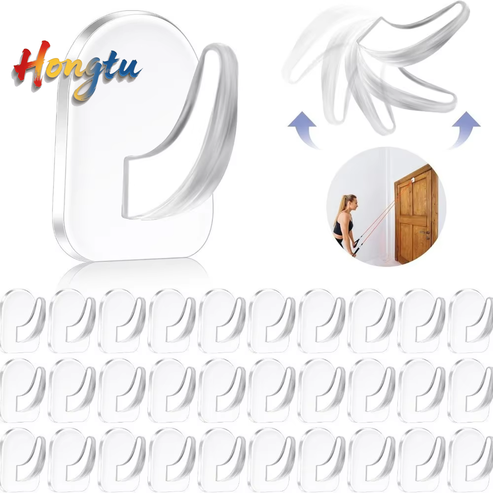 Home Bathroom Door - 10-delige eenvoudige mini-kleverige haken. Waterdicht, geen