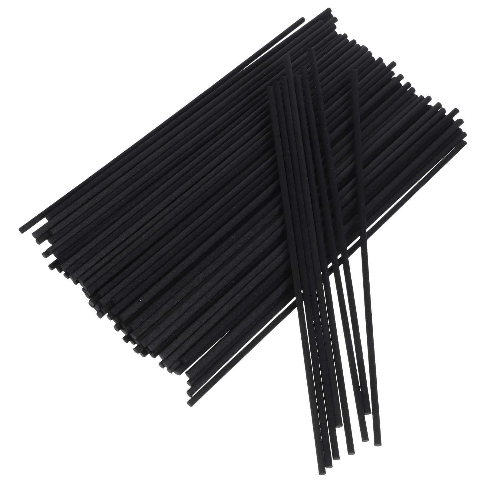 Home Office Bathroom - 100 stuks zwarte diffuserstaven van vezel,
