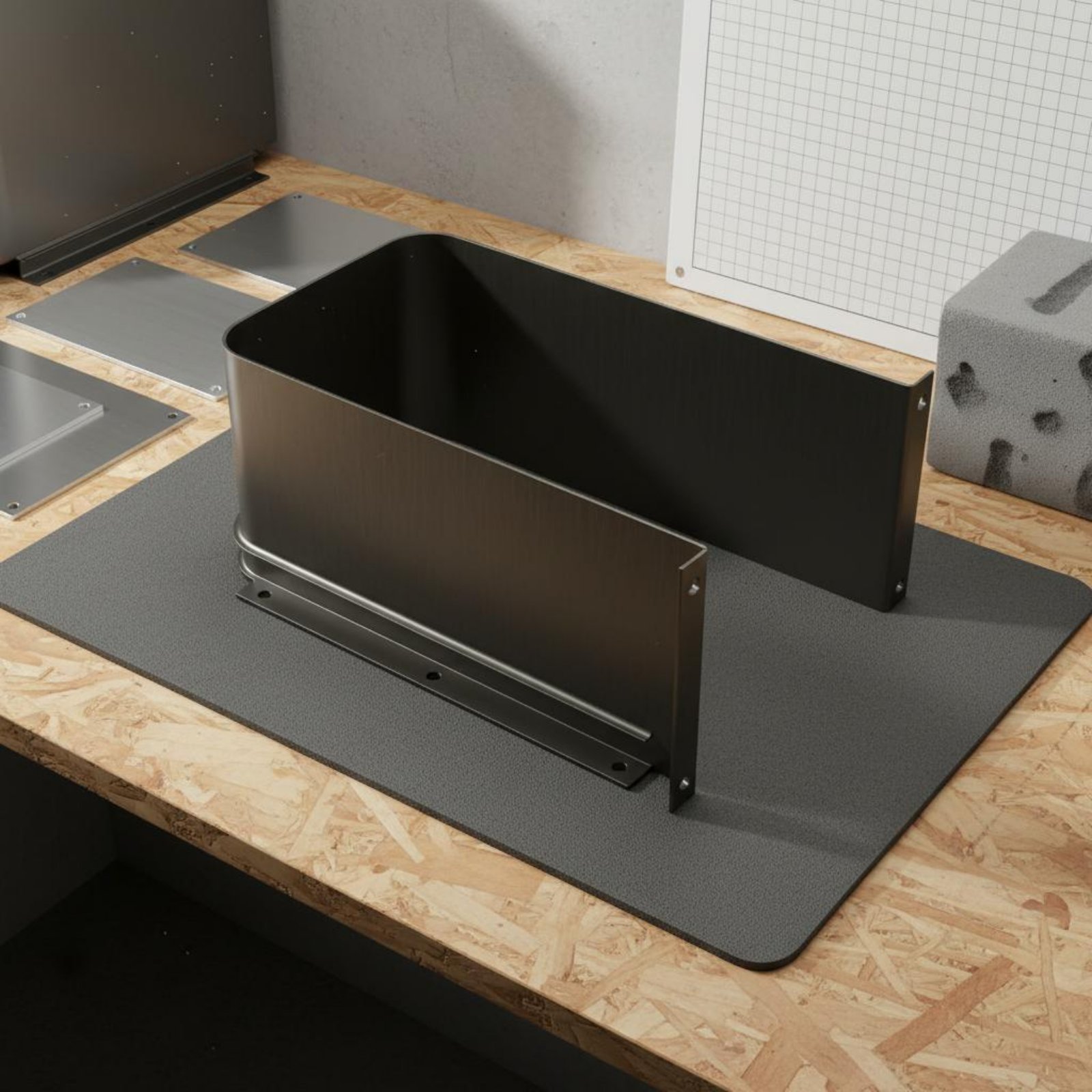 Home Hardware Bathroom Sinks - Aluminiumlegering U-trim Duurzame metalen U-vormige afvoerafdekking