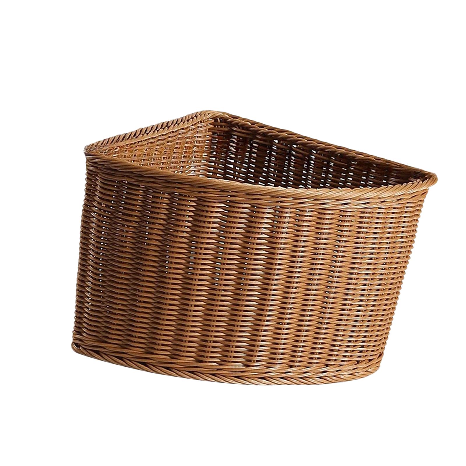 Home Essentials Bathroom Cabinet - Decoratieve plastic opbergmand, waaier-vormig, driehoekig, voor