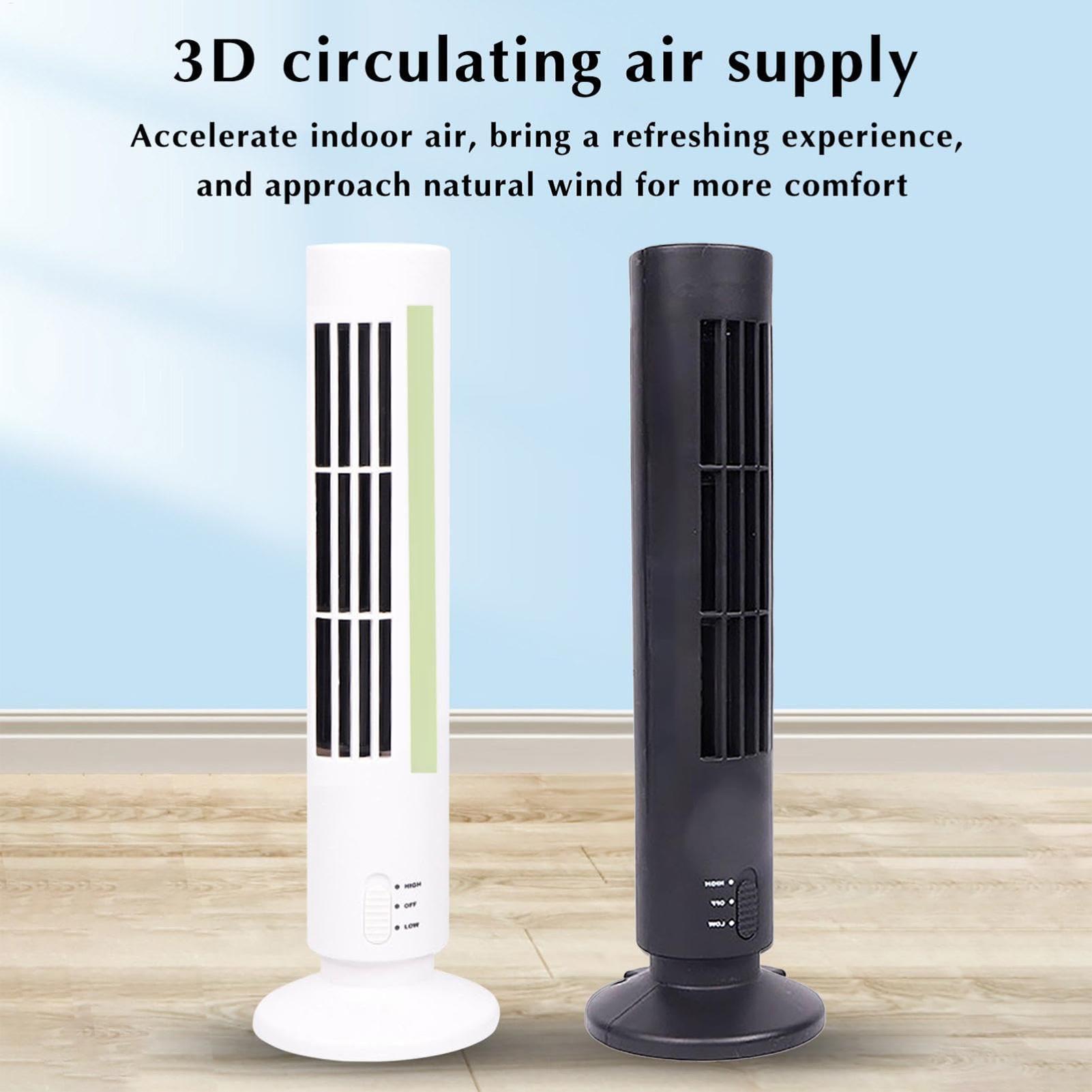 Home Office Bathroom - Torenventilator Plug-in ruimtebesparende luchtstroomventilator voor aan