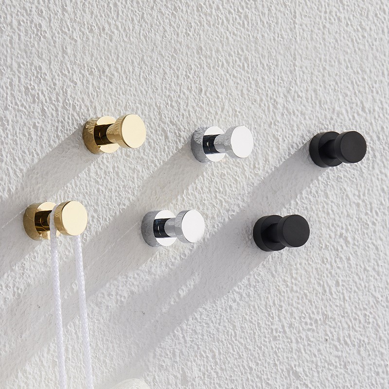 Home Bathroom Supplies - 2/3/4/5 Stuks Messing Robe Haken Roestvrij