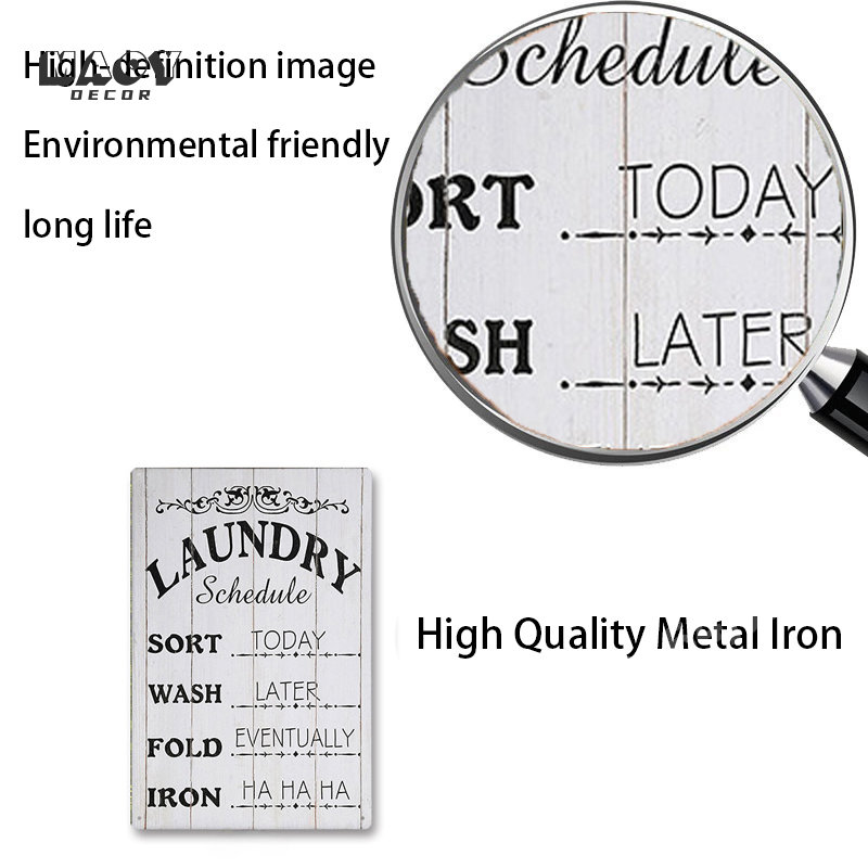 Slogan Metalen Tin Bord Wasrui - Home Bathroom Wall Art recensie en prijs