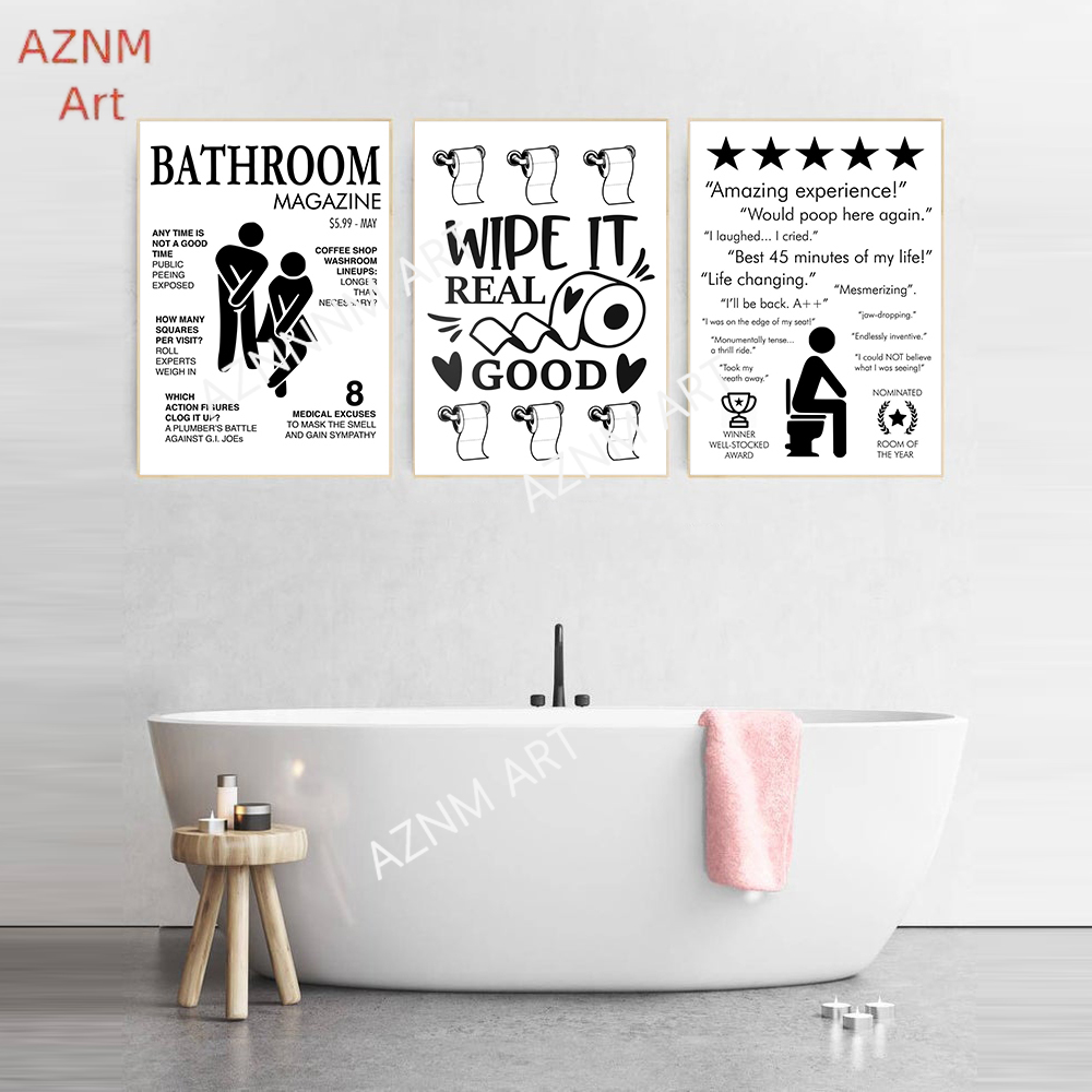 Wall Art Canvas Schilderij Gra - Home Bathroom Wall Art recensie en prijs