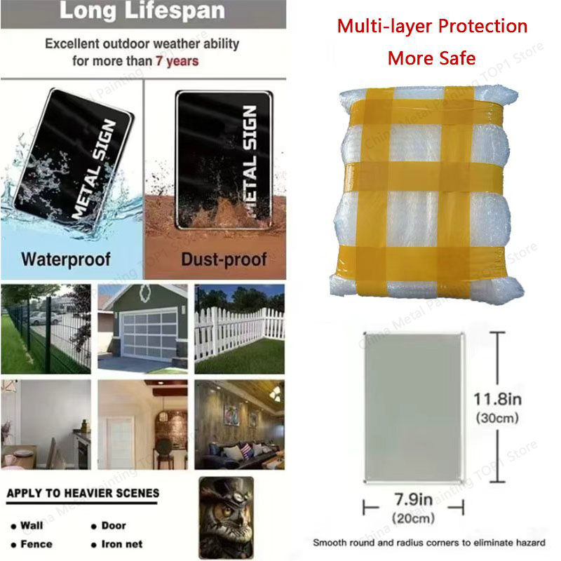 Metalen wanddecoratieposter -  - Home Bathroom Wall Art recensie en prijs