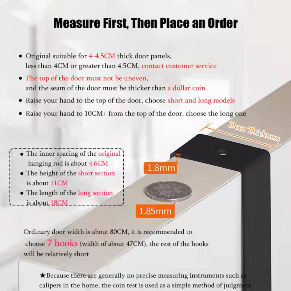 Haken boven de deur 6-haken kl - Tiny Home Bathroom Kit recensie en prijs
