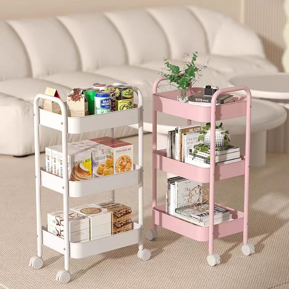 3-laags rollende opbergwagen,  - Home Office Bathroom recensie en prijs