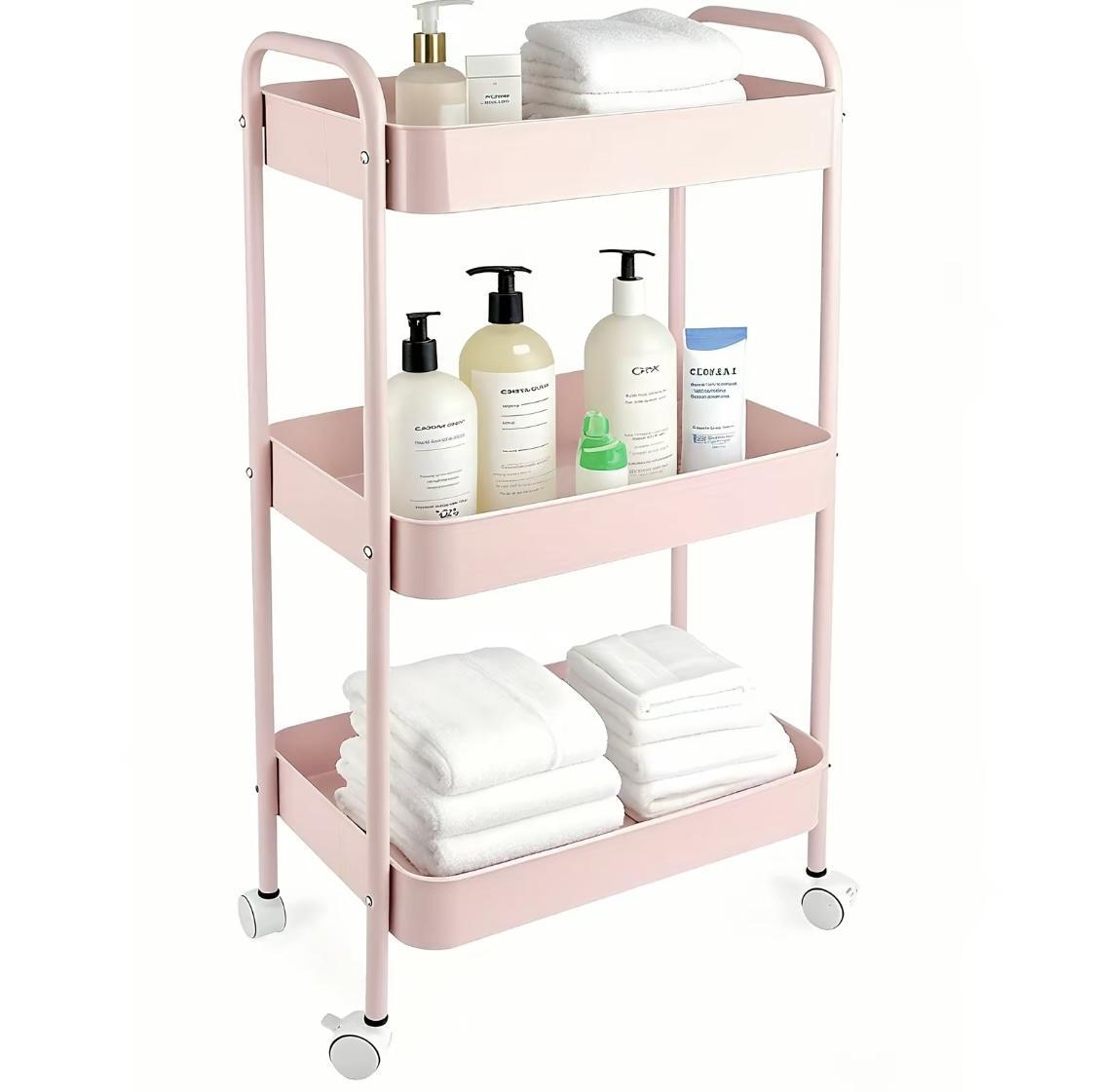 3-laags rollende opbergwagen,  - Home Office Bathroom recensie en prijs
