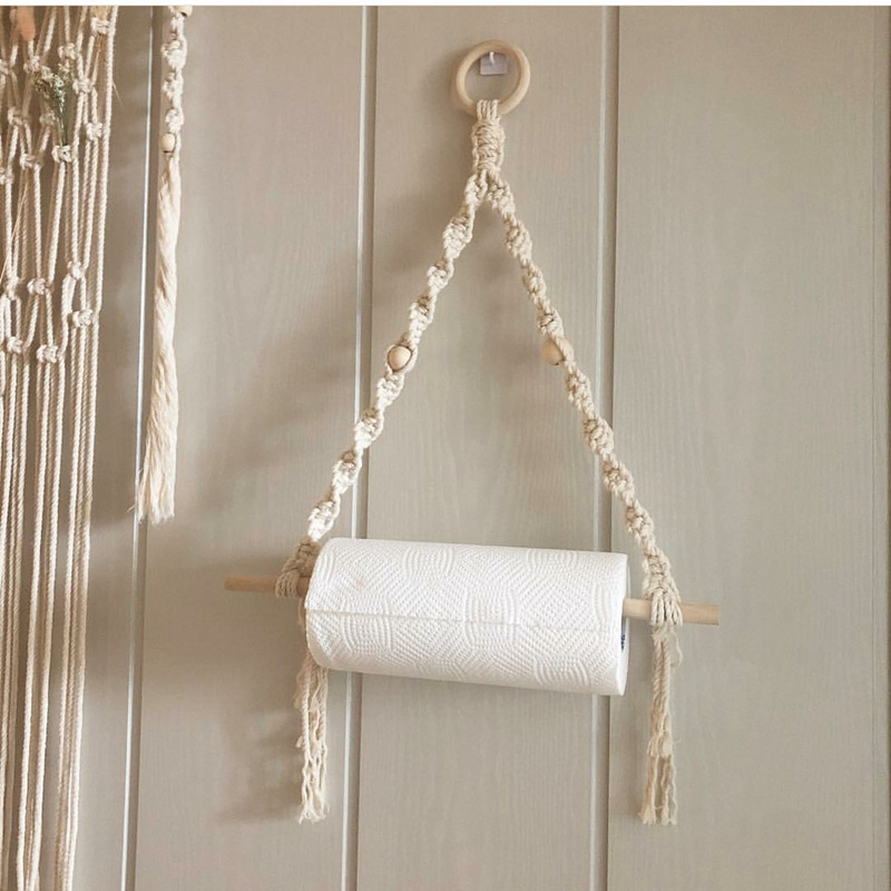 Macrame Papieren Handdoek Houd - Tiny Home Bathroom Kit recensie en prijs