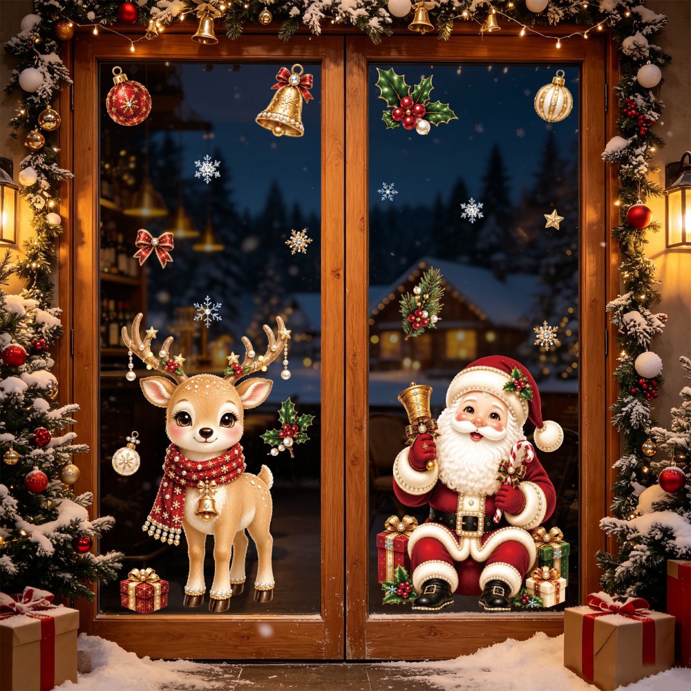 Kerstmis 2027 Nieuwe Raamstick - Home Bathroom Wallpaper recensie en prijs