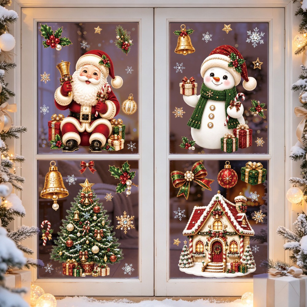 Kerstmis 2027 Nieuwe Raamstick - Home Bathroom Wallpaper recensie en prijs