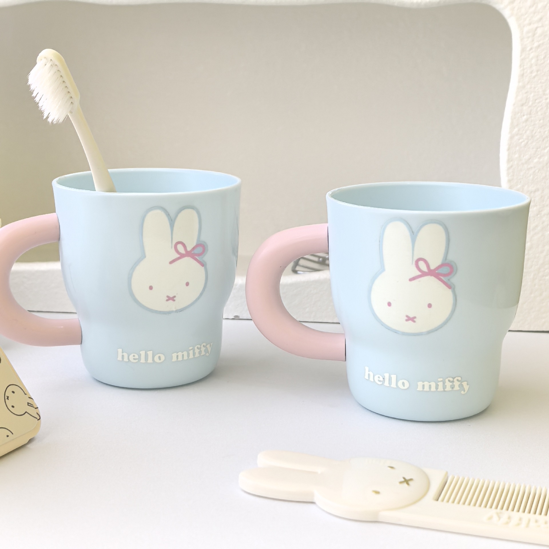Miffy Rabbit Cartoon Patroon T - Home Edit Bathroom recensie en prijs