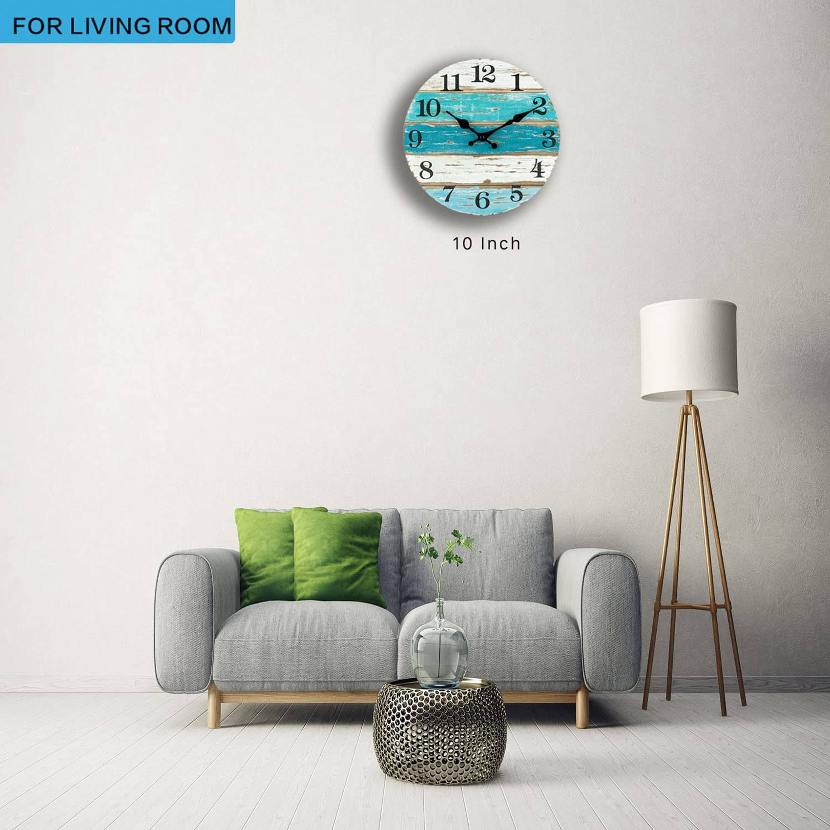 Wandklok - Strandthema Blauwe  - Home Kitchen & Bathroom recensie en prijs