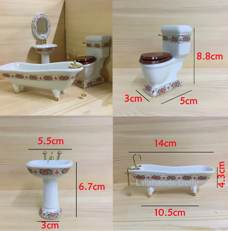 4 stks/set Poppenhuis Mini Cre - Home Bathroom Supplies recensie en prijs